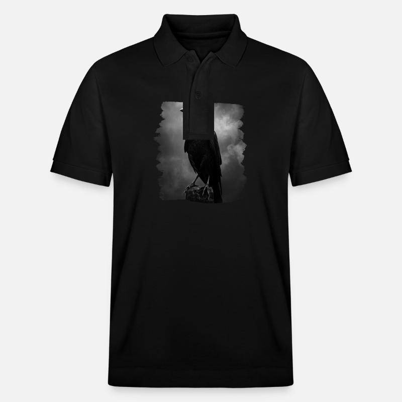 Krähen Krähe - Stanley/Stella Unisex Bio-Poloshirt PREPSTER - Schwarz