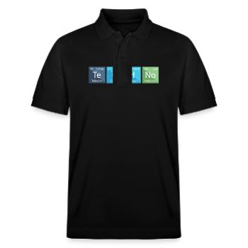 Techno Liebhaber Periodensystem Chemie - Stanley/Stella Unisex Bio-Poloshirt PREPSTER - Schwarz - Vorne - Roxy (174cm) & Andy (188cm)