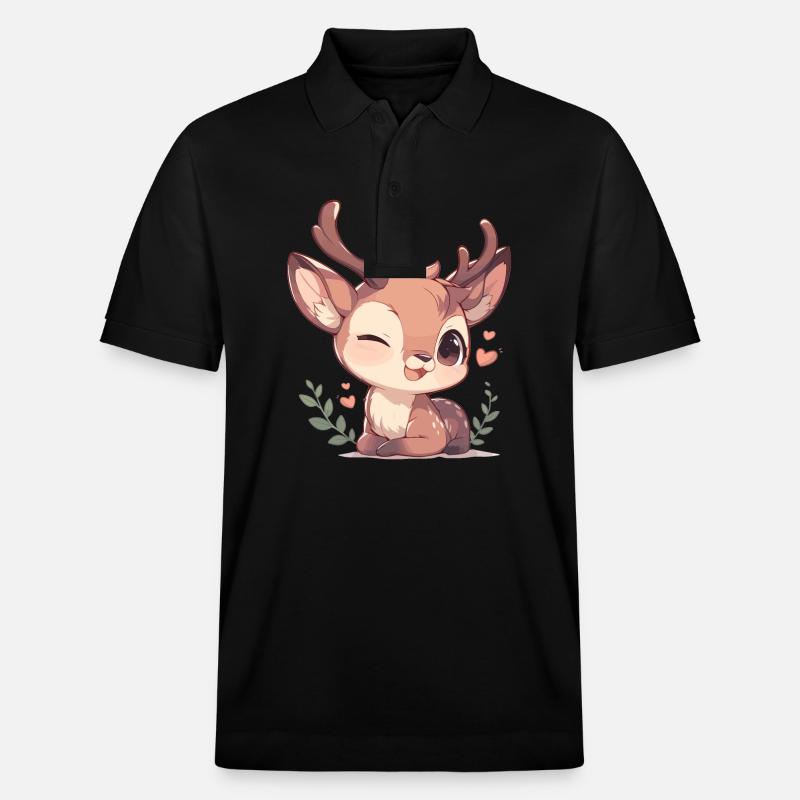 Cerf Cerf - Polo PREPSTER bio Stanley/Stella Unisexe - noir