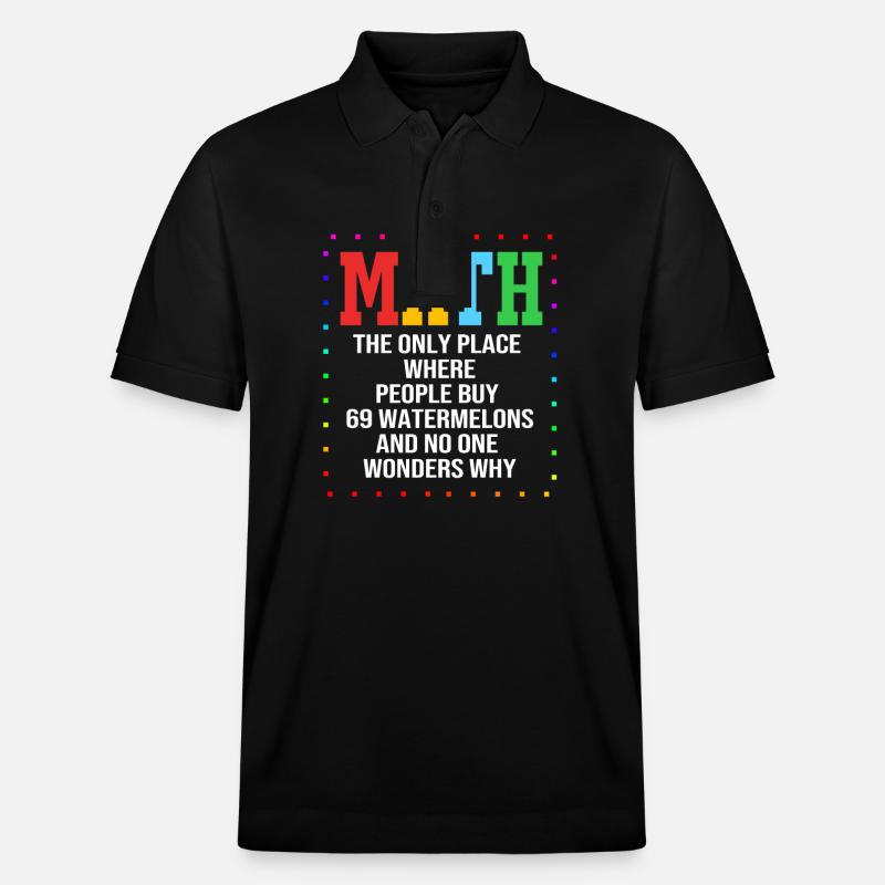 Mathematik - Stanley/Stella Unisex Bio-Poloshirt PREPSTER - Schwarz