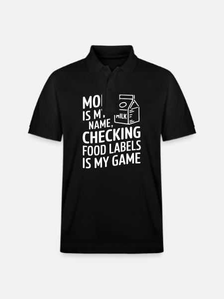Lactose intolerance Lactose intolerant - Stanley/Stella Unisex Organic Polo Shirt PREPSTER - black