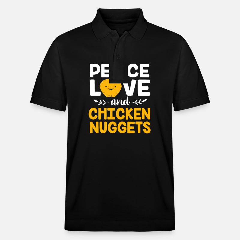Chicken Nuggets - Stanley/Stella Unisex Bio-Poloshirt PREPSTER - Schwarz
