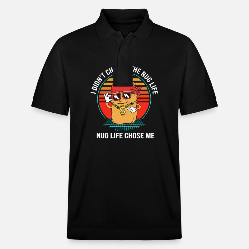 Chicken Nuggets - Stanley/Stella Unisex Bio-Poloshirt PREPSTER - Schwarz
