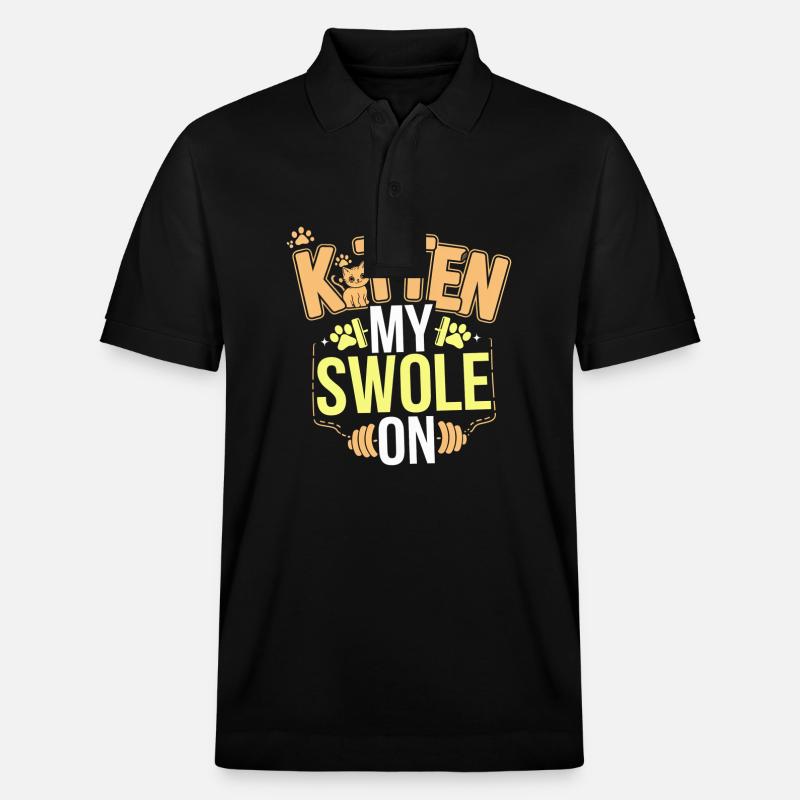 Kitten My Swole On 6 - Stanley/Stella Unisex Bio-Poloshirt PREPSTER - Schwarz