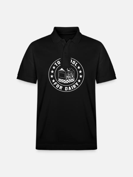 Lactose intolerance Lactose intolerant - Stanley/Stella Unisex Organic Polo Shirt PREPSTER - black
