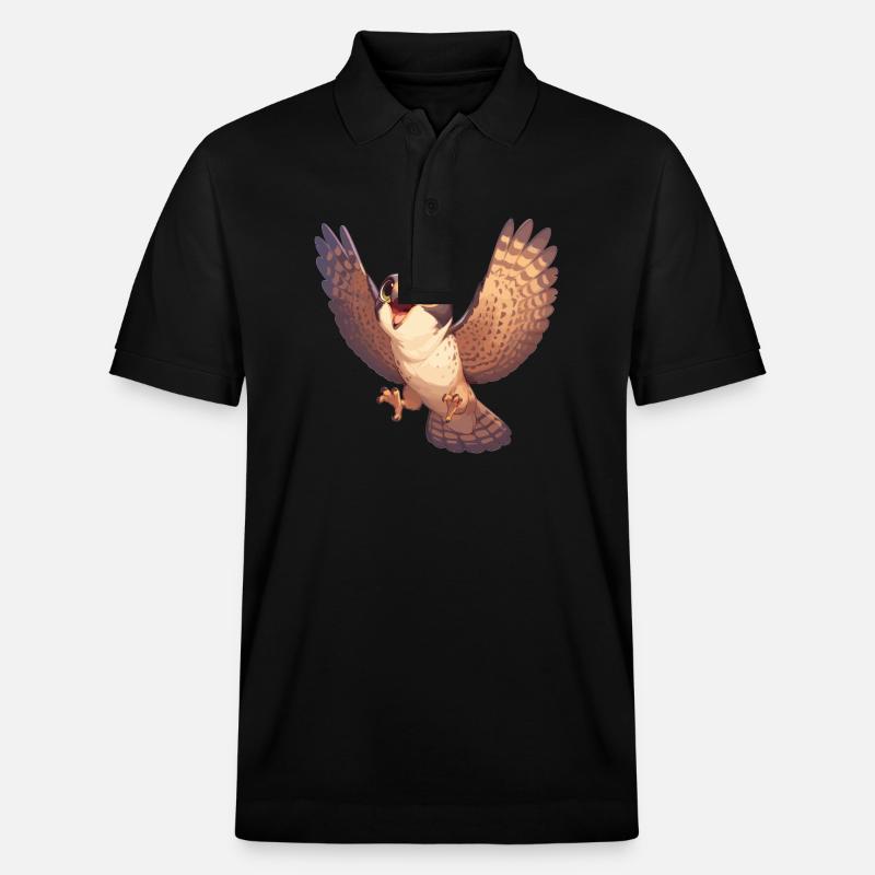 Faucon Faucon - Polo PREPSTER bio Stanley/Stella Unisexe - noir