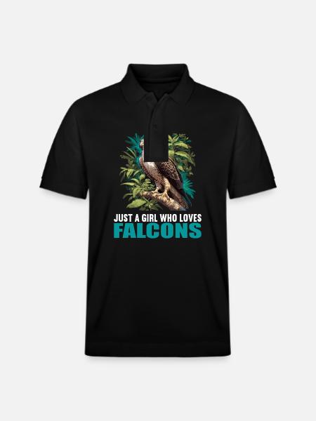 Falcon Falcon - Stanley/Stella Unisex Organic Polo Shirt PREPSTER - black
