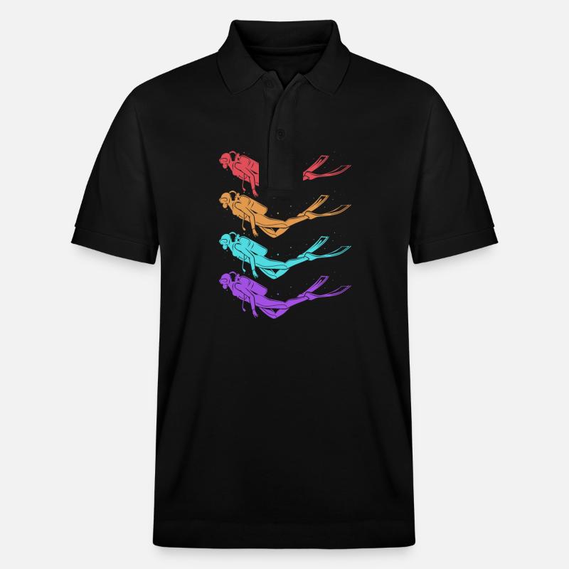 Plonger - Polo PREPSTER bio Stanley/Stella Unisexe - noir