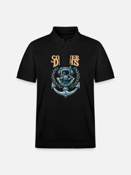 Conquer The Dephs - Stanley/Stella Unisex Bio-Poloshirt PREPSTER - Schwarz