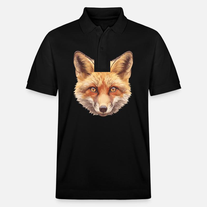 Füchse Fuchs - Stanley/Stella Unisex Bio-Poloshirt PREPSTER - Schwarz