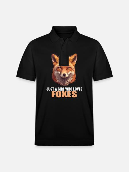 Foxes Fox - Stanley/Stella Unisex Organic Polo Shirt PREPSTER - black
