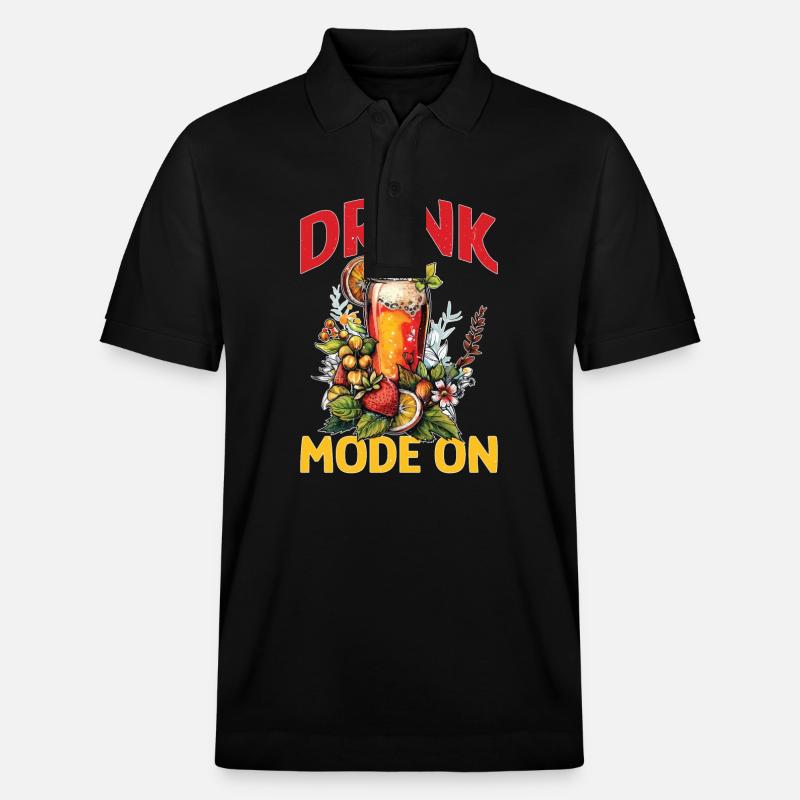 Drink Mode On 2 - Stanley/Stella Unisex Bio-Poloshirt PREPSTER - Schwarz