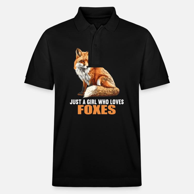 Füchse Fuchs - Stanley/Stella Unisex Bio-Poloshirt PREPSTER - Schwarz