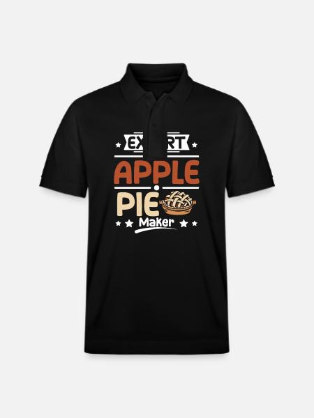 Expert Apple pie maker - Stanley/Stella Unisex Organic Polo Shirt PREPSTER - black