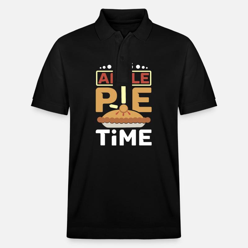 It's Apple pie time - Stanley/Stella Unisex Bio-Poloshirt PREPSTER - Schwarz