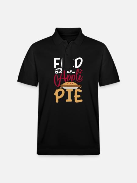 Feed me Apple pie - Stanley/Stella Unisex Bio-Poloshirt PREPSTER - Schwarz