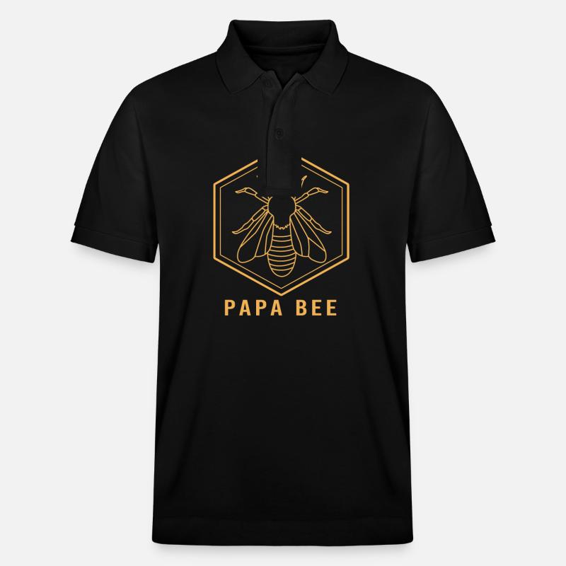 Pszczelarz - Ekologiczna koszulka polo typu unisex Stanley/Stella PREPSTER - czarny