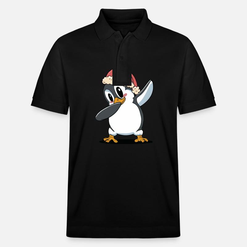 Père Noël Pingouins Pingouins - Polo PREPSTER bio Stanley/Stella Unisexe - noir