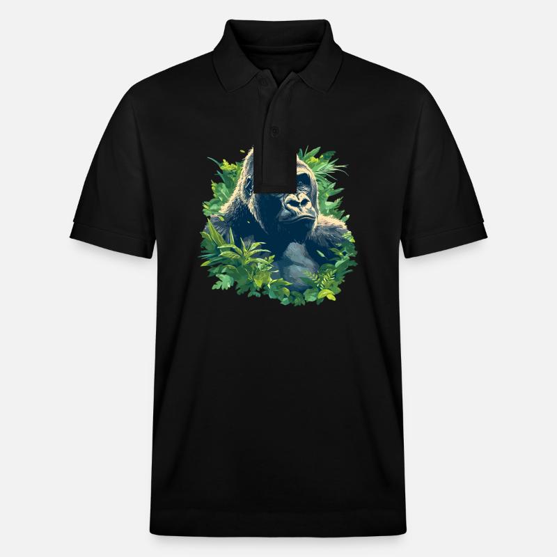Gorillas Gorilla - Stanley/Stella Unisex Bio-Poloshirt PREPSTER - Schwarz