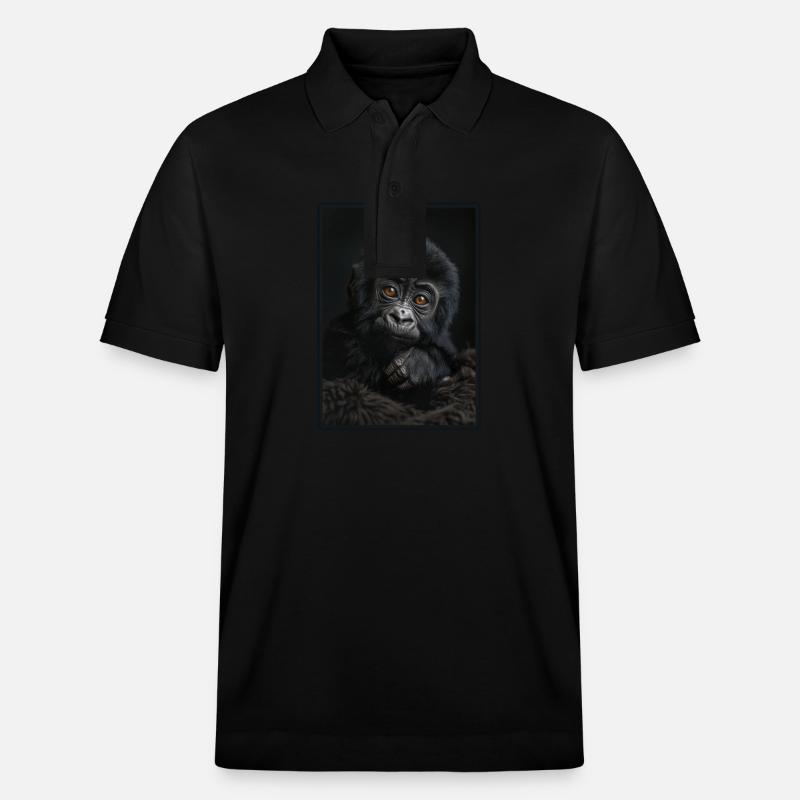 Gorilles Gorilles - Polo PREPSTER bio Stanley/Stella Unisexe - noir