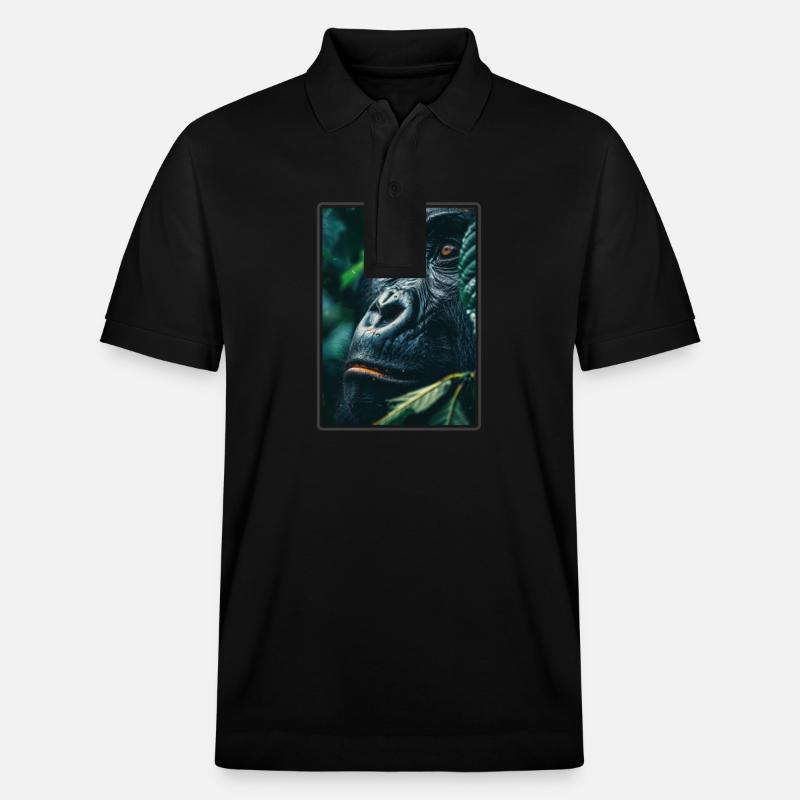 Gorilles Gorilles - Polo PREPSTER bio Stanley/Stella Unisexe - noir