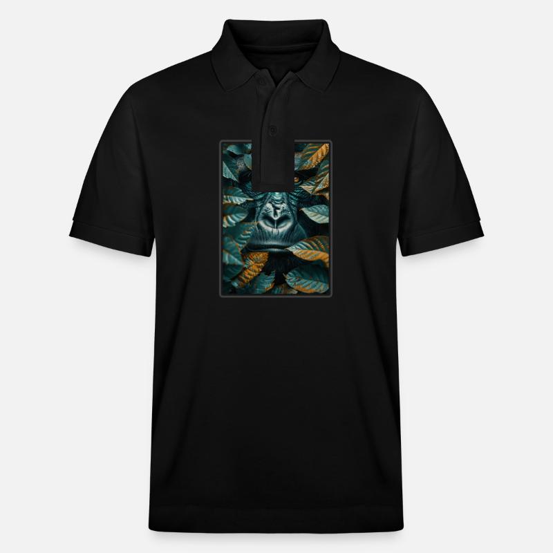 Gorilles Gorilles - Polo PREPSTER bio Stanley/Stella Unisexe - noir