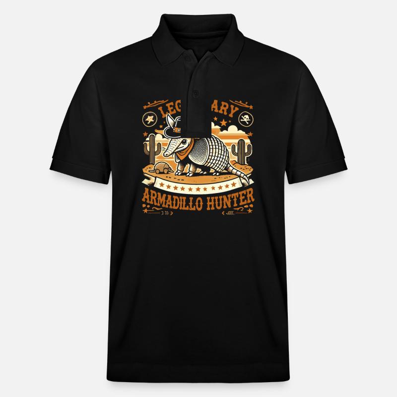 Legendärer Gürteltierjäger - Stanley/Stella Unisex Bio-Poloshirt PREPSTER - Schwarz