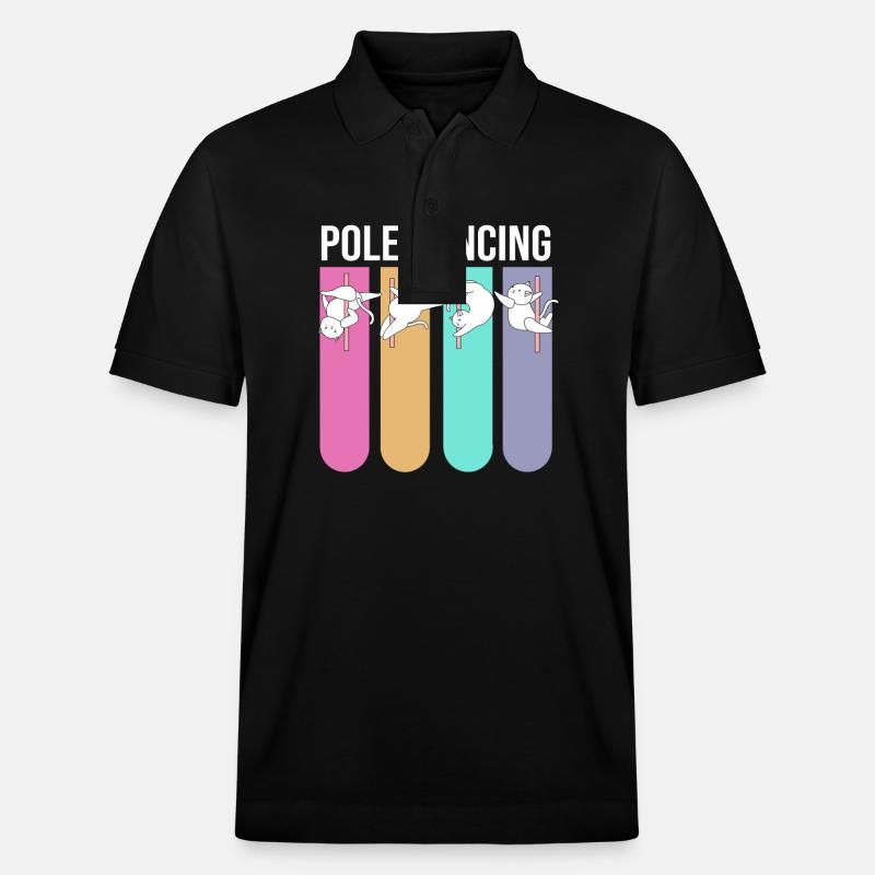 Pole Dance - Polo PREPSTER bio Stanley/Stella Unisexe - noir