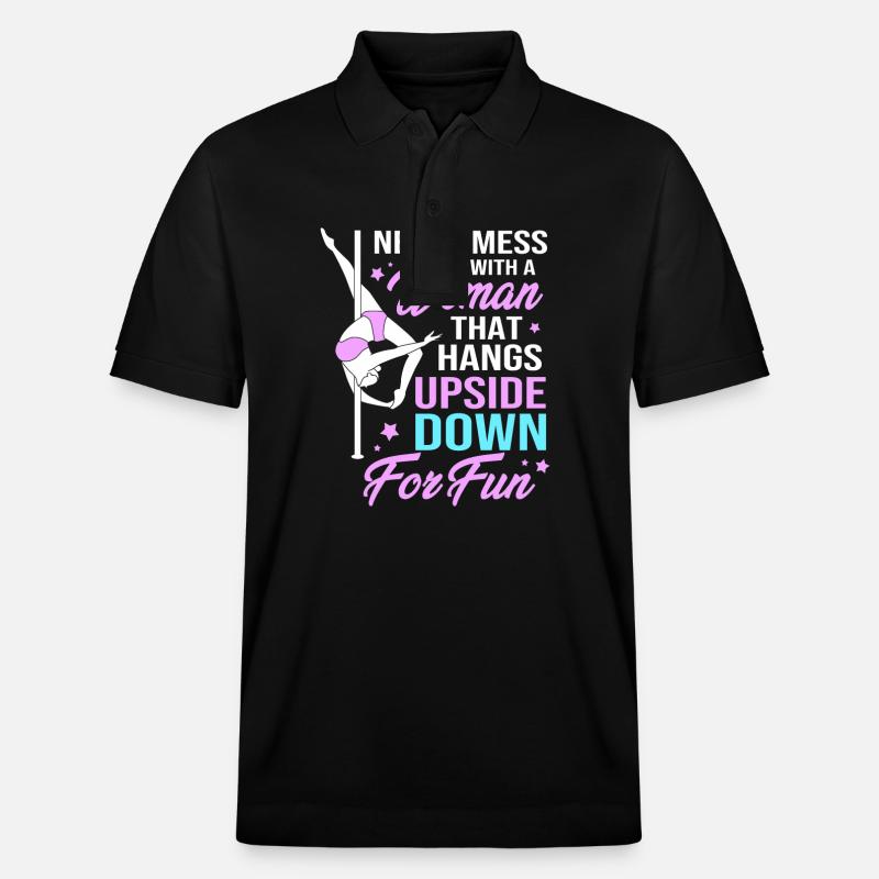 Pole Dance - Polo PREPSTER bio Stanley/Stella Unisexe - noir