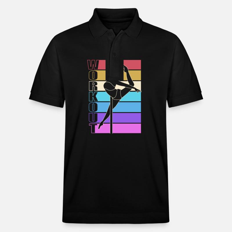 Pole Dance - Polo PREPSTER bio Stanley/Stella Unisexe - noir