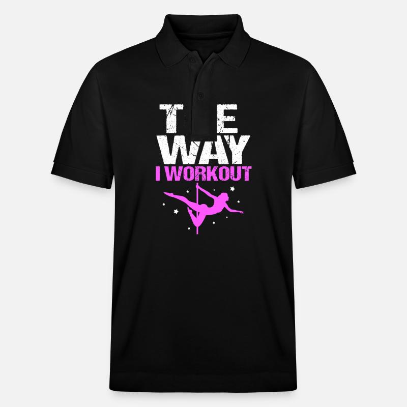 Pole Dance - Polo PREPSTER bio Stanley/Stella Unisexe - noir