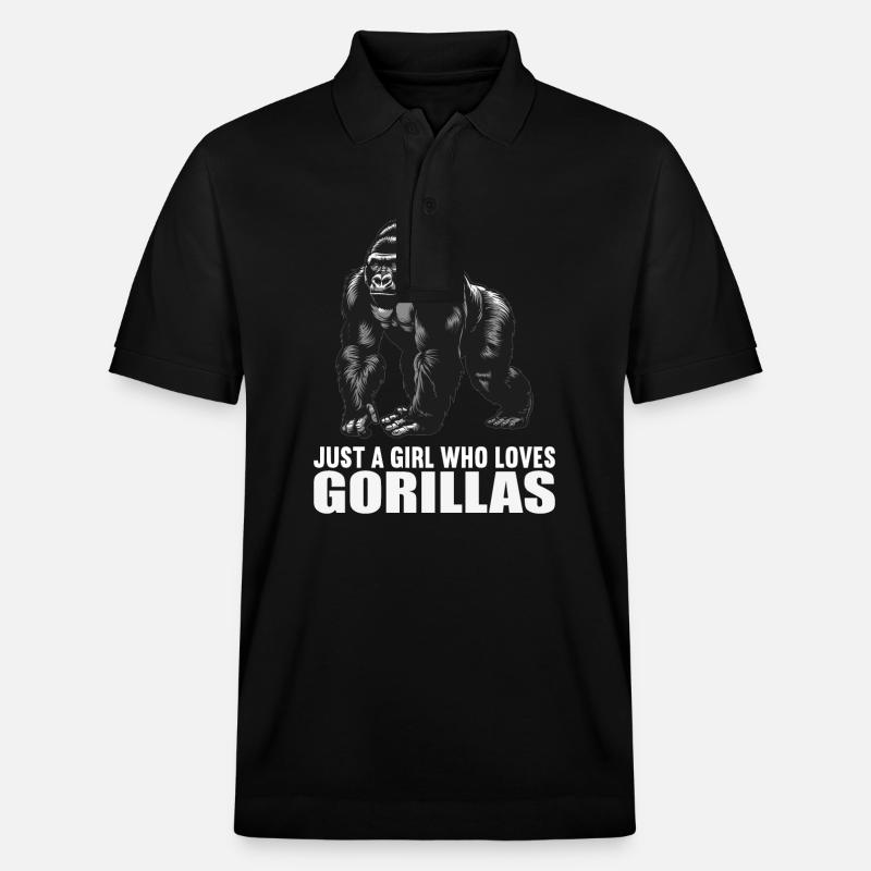 Gorilles Gorilles - Polo PREPSTER bio Stanley/Stella Unisexe - noir
