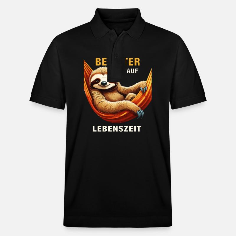 FAULTIER BEAMTER AUF LEBENSZEIT - Stanley/Stella Unisex Bio-Poloshirt PREPSTER - Schwarz