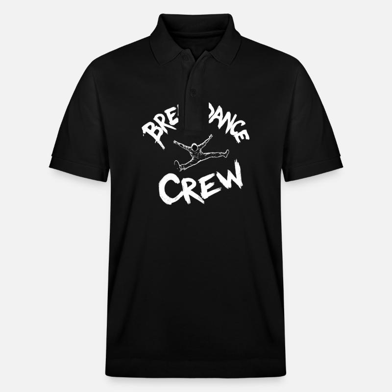 Breakdance Crew Breakdance Breakdancing Breakdance - Polo PREPSTER bio Stanley/Stella Unisexe - noir