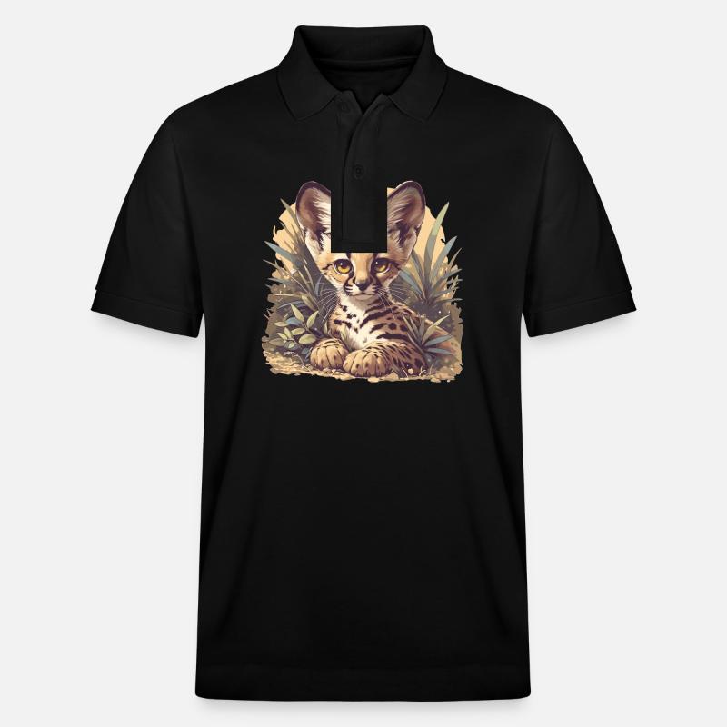 Servale Serval - Polo PREPSTER bio Stanley/Stella Unisexe - noir