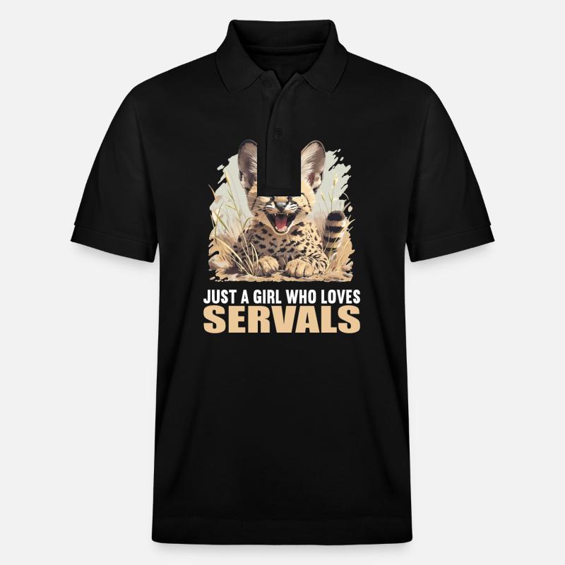 Servale Serval - Polo PREPSTER bio Stanley/Stella Unisexe - noir