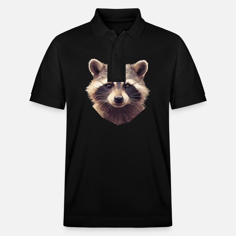 Waschbären Waschbär - Stanley/Stella Unisex Bio-Poloshirt PREPSTER - Schwarz