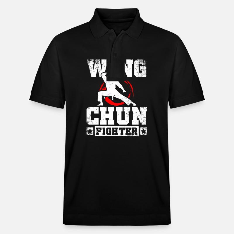 Combattant de Wing chun - Polo PREPSTER bio Stanley/Stella Unisexe - noir