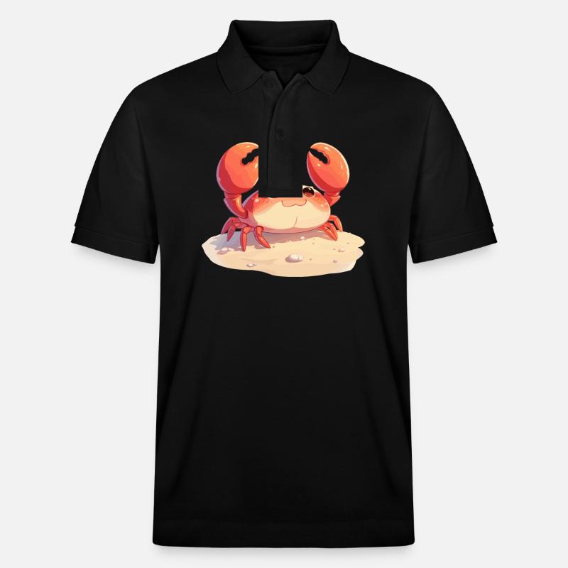 Krabbe Krabben - Stanley/Stella Unisex Bio-Poloshirt PREPSTER - Schwarz