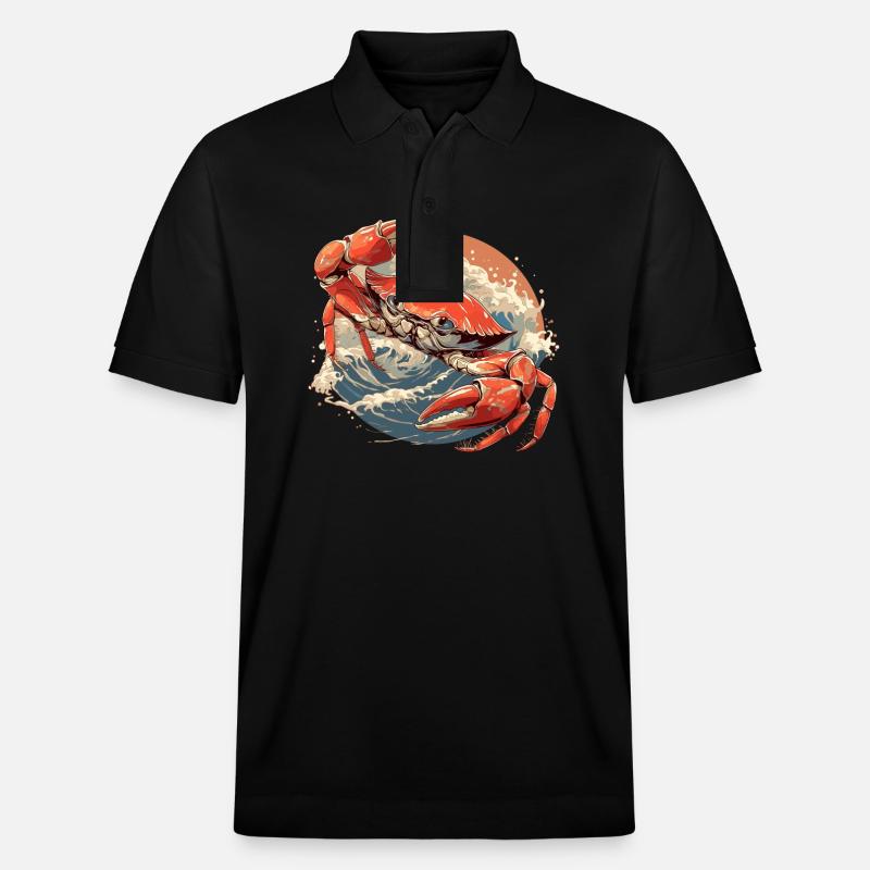 Krabbe Krabben - Stanley/Stella Unisex Bio-Poloshirt PREPSTER - Schwarz