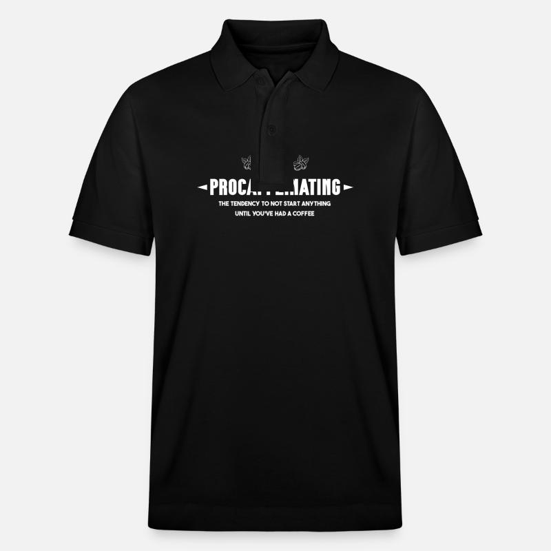 Procaffeinating: Der Morgenritual für - Stanley/Stella Unisex Bio-Poloshirt PREPSTER - Schwarz