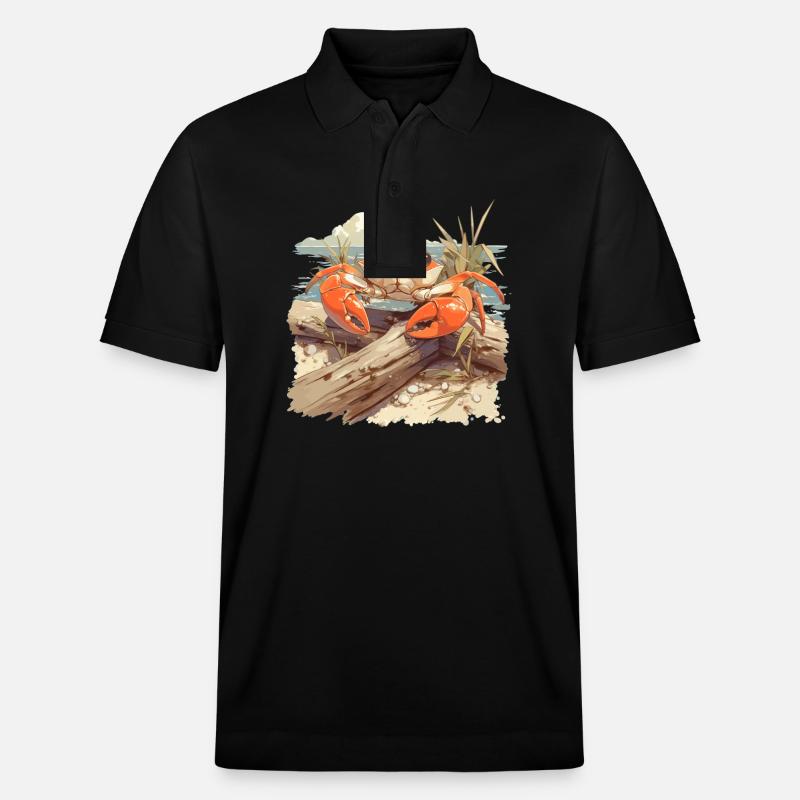 Krabbe Krabben - Stanley/Stella Unisex Bio-Poloshirt PREPSTER - Schwarz
