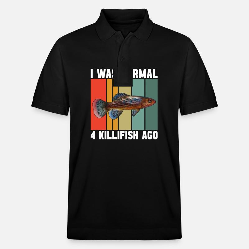 Killifisch Aquarium Amateurs de poissons - Polo PREPSTER bio Stanley/Stella Unisexe - noir