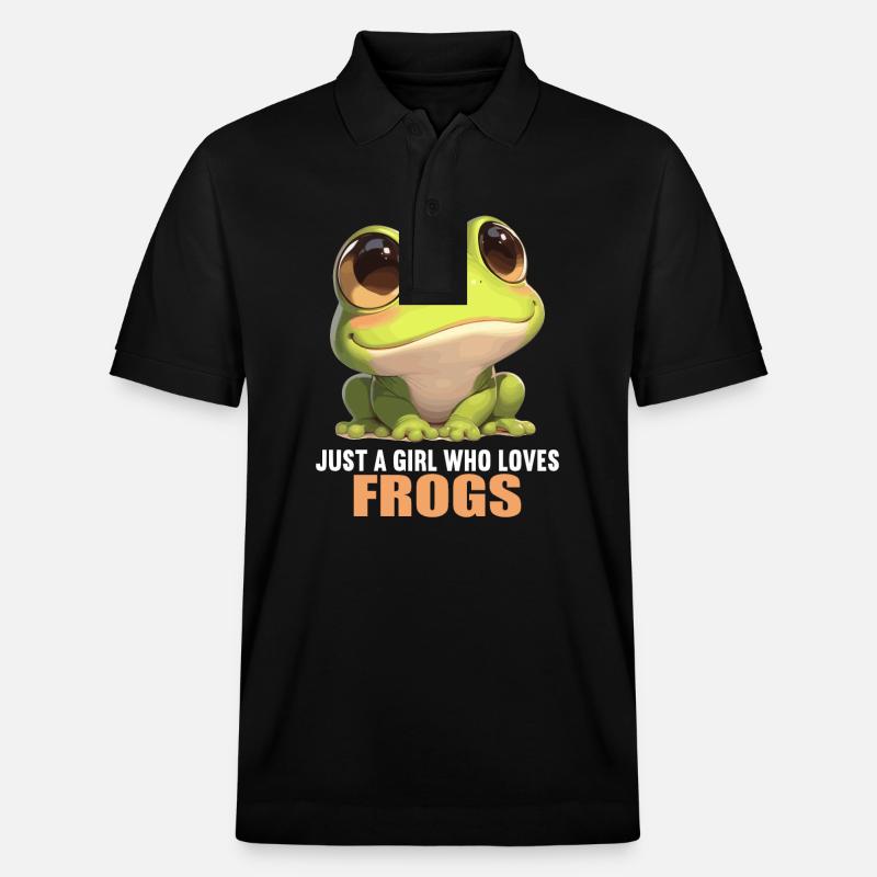 Frosch Frösche - Stanley/Stella Unisex Bio-Poloshirt PREPSTER - Schwarz