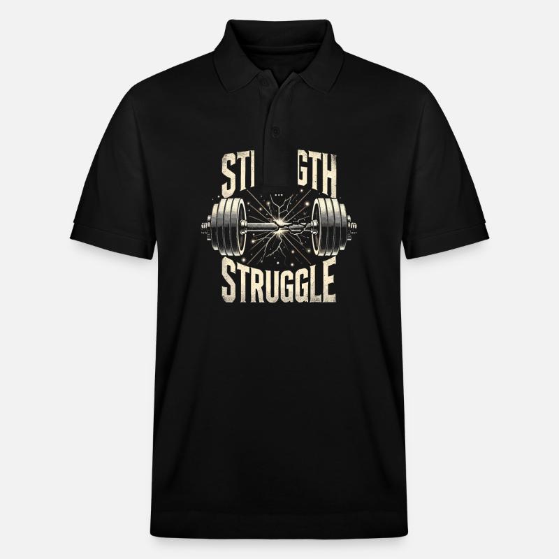 Stärke im Kampf - Stanley/Stella Unisex Bio-Poloshirt PREPSTER - Schwarz