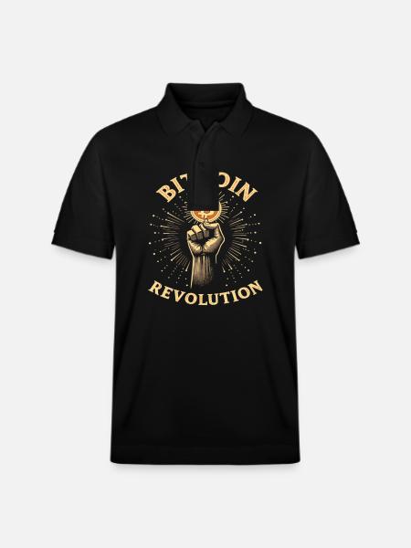 Révolution Bitcoin - Polo PREPSTER bio Stanley/Stella Unisexe - noir