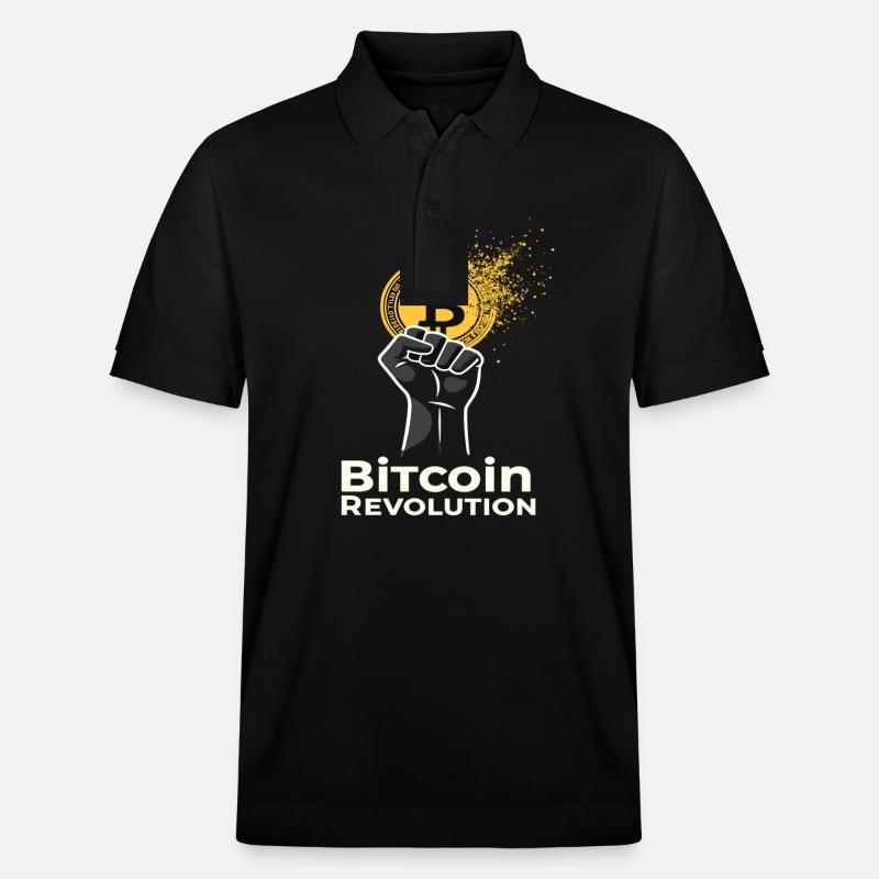 Révolution Bitcoin - Polo PREPSTER bio Stanley/Stella Unisexe - noir