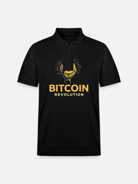 Bitcoin Revolution - Stanley/Stella Unisex Bio-Poloshirt PREPSTER - Schwarz