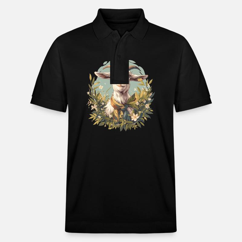 Ziegen Ziege - Stanley/Stella Unisex Bio-Poloshirt PREPSTER - Schwarz