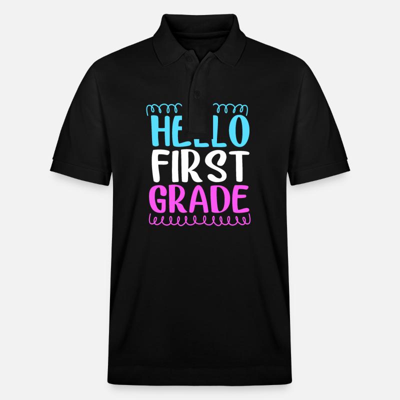 Erstklässler - Stanley/Stella Unisex Bio-Poloshirt PREPSTER - Schwarz
